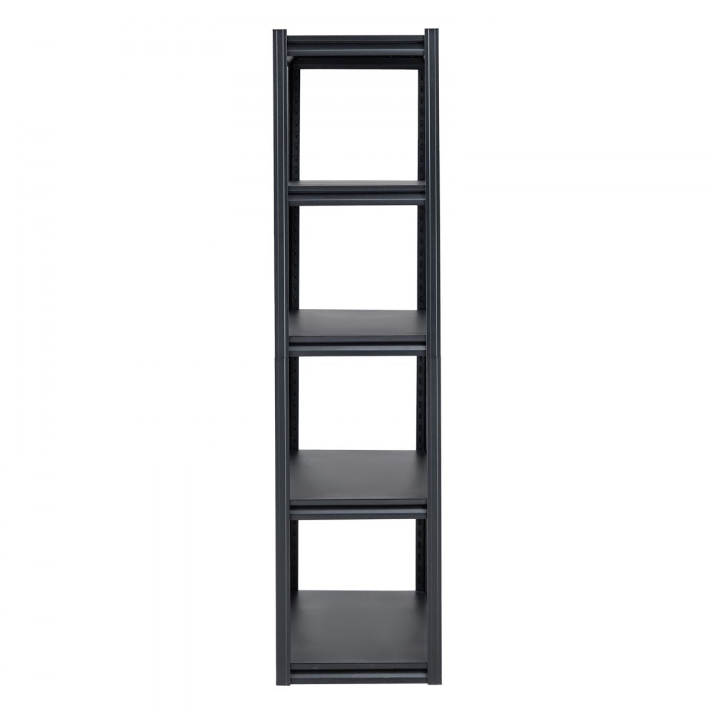 VEVOR Storage Shelves, 2000 lbs, 5 Tier Garage Storage Shelving, 18" D x 40" W x 72" H Adjustable Metal Shelves for Garage Shelves Utility Rack Shelf, Ideal for Kitchen, Warehouse, Basement, Black