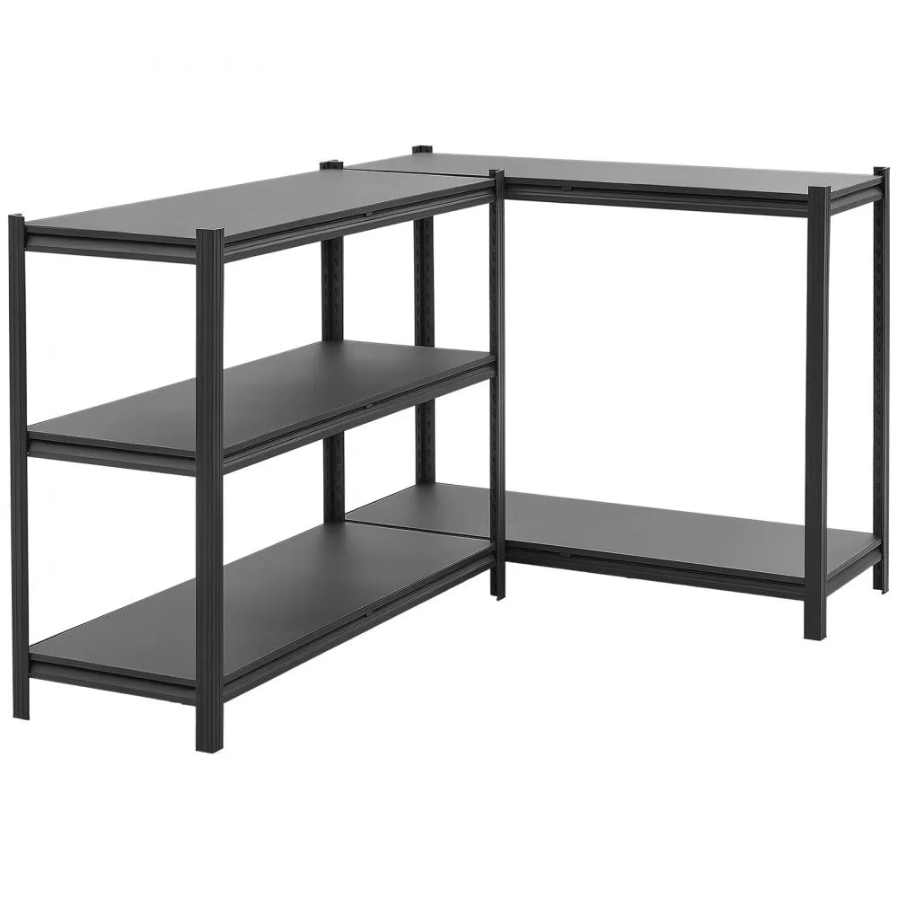 VEVOR Storage Shelves, 5-Tier Adjustable, 3000 lbs Capacity, Heavy Duty Garage Storage Shelving Unit, Metal Utility Rack Shelf, for Garage Workshop Warehouse Basement, 48.43" W x 18.31" D x 77.24" H