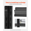 VEVOR Storage Shelves, 3000 lbs, 5 Tier Garage Storage Shelving, 18" D x 48" W x 78" H Adjustable Metal Shelves for Garage Shelves Utility Rack Shelf, Ideal for Kitchen, Warehouse, Basement, Black