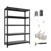 VEVOR Storage Shelves, 5-Tier Adjustable, 2500 lbs Capacity, Heavy Duty Garage Storage Shelving Unit, Metal Utility Rack Shelf, for Garage Warehouse Basement Kitchen, 48.43" W x 18.31" D x 71.38" H