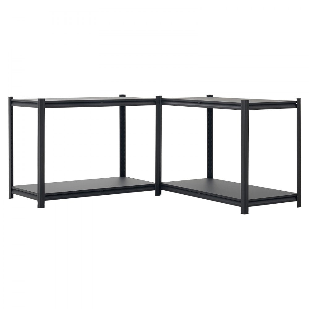 VEVOR Storage Shelves, 4-Tier Adjustable, 2400 lbs Capacity, Heavy Duty Garage Storage Shelving Unit, Metal Utility Rack Shelf, for Garage Workshop Warehouse Basement, 40.55" W x 20.55" D x 60.2" H
