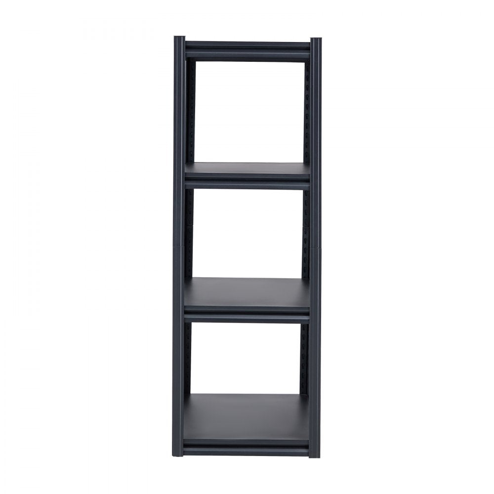VEVOR Storage Shelves, 2400 lbs, 4 Tier Garage Storage Shelving, 20" D x 40" W x 57" H Adjustable Metal Shelves for Garage Shelves Utility Rack Shelf, Ideal for Kitchen, Warehouse, Basement, Black