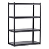 VEVOR Storage Shelves, 2400 lbs, 4 Tier Garage Storage Shelving, 20" D x 40" W x 57" H Adjustable Metal Shelves for Garage Shelves Utility Rack Shelf, Ideal for Kitchen, Warehouse, Basement, Black
