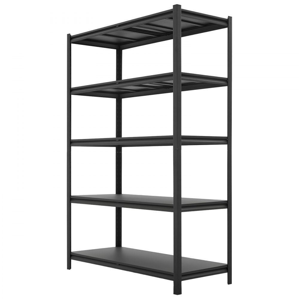VEVOR Storage Shelves, 5-Tier Adjustable, 3000 lbs Capacity, Heavy Duty Garage Storage Shelving Unit, Metal Utility Rack Shelf, for Garage Workshop Warehouse Basement, 48.43" W x 20.55" D x 71.38" H