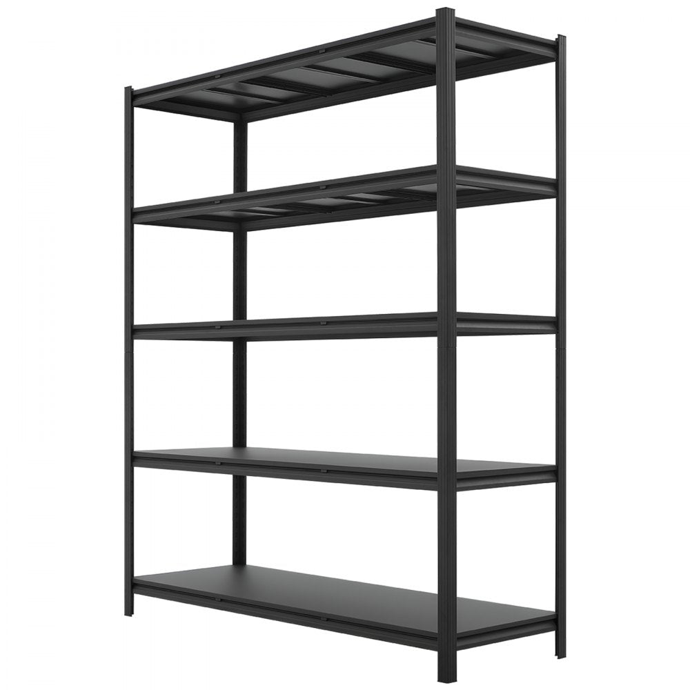 VEVOR Storage Shelves, 5-Tier Adjustable, 3000 lbs Capacity, Heavy Duty Garage Storage Shelving Unit, Metal Utility Rack Shelf, for Garage Workshop Warehouse Basement, 59.49" W x 20.55" D x 71.38" H