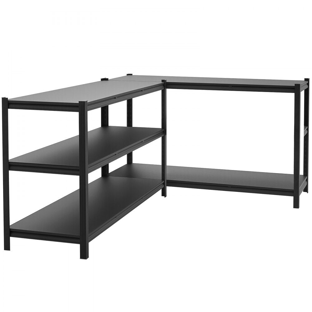 VEVOR Storage Shelves, 5-Tier Adjustable, 3000 lbs Capacity, Heavy Duty Garage Storage Shelving Unit, Metal Utility Rack Shelf, for Garage Workshop Warehouse Basement, 59.49" W x 20.55" D x 71.38" H