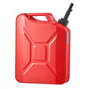 Newly Upgraded Oil-Tight！VEVOR Metal Fuel Container, 5.3 Gallon, Fuel Jerry Can with Spout and Comfort Handle, 6 L/min Max Flow Rate, Leakproof & Corrosion-resistant Metal Gas Tank Most Cars Motorcycle ATV UTV, Red