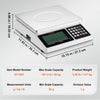 VEVOR Industrial Counting Scale, 30 kg x 1 g, Digital Scale for Parts and Coins, g/kg/lb Units, Electronic Gram Scale Inventory Counting Scale Kitchen Jewelry Scale with RS232 Port and LCD Screen