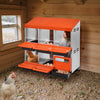 VEVOR Chicken Nest Box, 6-Compartment, 30 to 45 in Stable & Corrosion-Resistant Metal Nesting Boxes with Inclined Nesting Boxes, Bottom Holes & Resting Platform, Fit for Different Chicken Breeds