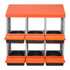 VEVOR Chicken Nest Box, 6-Compartment, 30 to 45 in Stable & Corrosion-Resistant Metal Nesting Boxes with Inclined Nesting Boxes, Bottom Holes & Resting Platform, Fit for Different Chicken Breeds