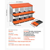 VEVOR 2 Tiers Chicken Nesting Boxes, 8 Compartments, Metal Egg Laying Boxes with Protective Collection Lids, Roll Out Nesting Box, Easy to Assemble, Ideal for Hens, Ducks, Chickens, and Other Poultry