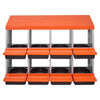 VEVOR Chicken Nest Box, 8-Compartment, 30 to 45 in Stable & Corrosion-Resistant Metal Nesting Boxes with Inclined Nesting Boxes, Bottom Holes & Resting Platform, Fit for Different Chicken Breeds