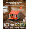 VEVOR Chicken Nesting Boxes, 2 Compartments, Easy Egg Collection, Wall Mount, Easy to Assemble, Galvanized Steel and High-Strength Plastic, Roll Away Nesting Boxes for Chickens Laying Eggs, Orange