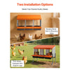 VEVOR Chicken Nesting Boxes, 3 Compartments, with Support Legs, Easy Egg Collection, Galvanized Steel and High-Strength Plastic, Roll Away Nesting Boxes for Chickens and Hens Laying Eggs, Orange