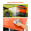 VEVOR Chicken Nesting Boxes, 4 Compartments, with Support Legs, Easy Egg Collection, Galvanized Steel and High-Strength Plastic, Roll Away Nesting Boxes for Chickens and Hens Laying Eggs, Orange