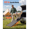 VEVOR Dog Ramp for Car 63" L x 17" W Foldable Pet Ramp Sandpaper Surface, for SUV Car Truck Outdoor, 250 lbs Capacity, Extra Long and Wide Gentler Climb, Non-Slip Portable for Medium & Large Dogs