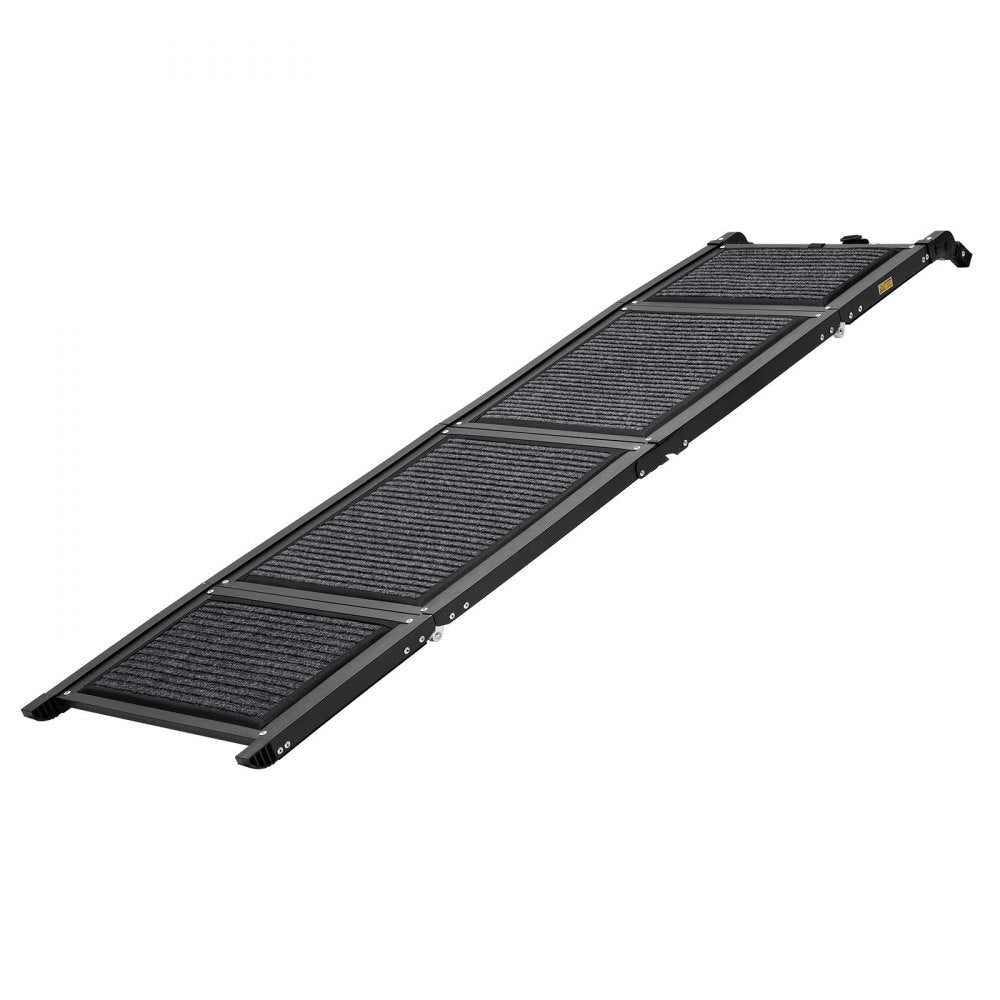 VEVOR Dog Ramp for Car 63" L x 17" W Foldable Pet Ramp with Felt Surface, for SUV Car Truck Outdoor, 250 lbs Capacity, Extra Long and Wide Gentler Climb, Non-Slip Portable for Medium & Large Dogs