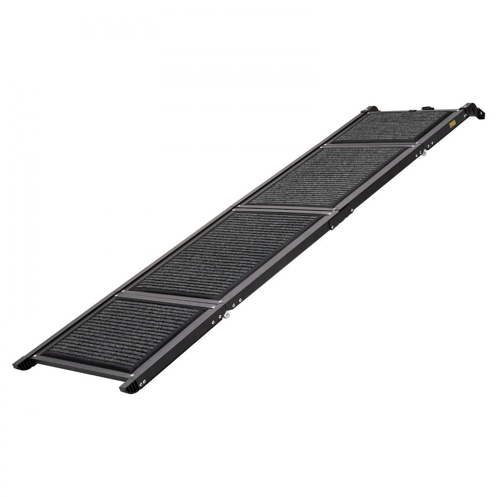 VEVOR Dog Ramp for Car 71" L x 17" W Foldable Pet Ramp with Felt Surface, for SUV Car Truck Outdoor, 250 lbs Capacity, Extra Long and Wide Gentler Climb, Non-Slip Portable for Medium & Large Dogs