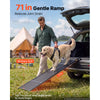 VEVOR Dog Ramp for Car 71" L x 17" W Foldable Pet Ramp Sandpaper Surface, for SUV Car Truck Outdoor, 250 lbs Capacity, Extra Long and Wide Gentler Climb, Non-Slip Portable for Medium & Large Dogs