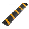 VEVOR 6FT Rubber Speed Bump, 2 Pack, 2 Channel Heavy Duty Traffic Speed Hump, 22000 lbs/Axle Load Capacity, 72 in Cable Protector Ramp with Expansion Screws, for Asphalt Concrete Gravel Driveway Road