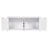 VEVOR Cat Litter Box Enclosure for 2 Cats, Litter Box Furniture Hidden with Double Rooms, Wooden Cat Box Cabinet Fit Most of Litter Box, 47.2"L x 18.5"W x 19.7"H, White