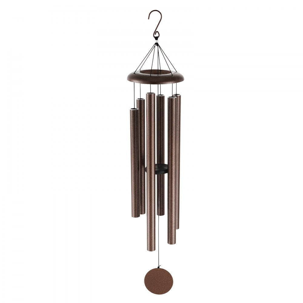 VEVOR Wind Chimes for Outside, 50", Deep Tone Wind Chimes with 6 Tubes, Unique Large Memorial Wind Chimes for Anniversary, Amazing Outdoor Decor for Your Patio, Porch, Garden and Backyard, Copper Vein