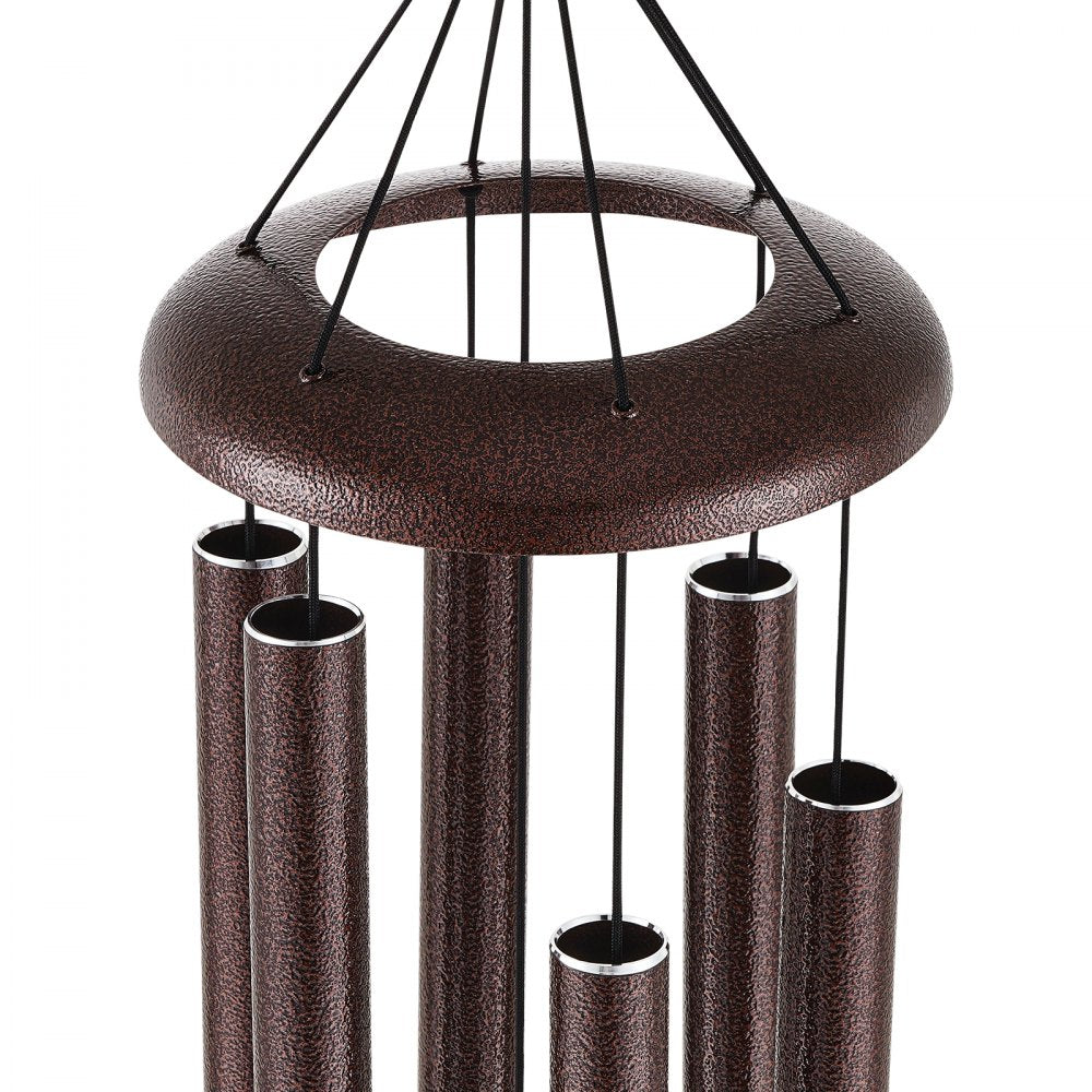VEVOR Wind Chimes for Outside, 45 in, Deep Tone Wind Chimes with 6 Tubes, Unique Large Memorial Wind Chimes for Anniversary, Amazing Outdoor Decor for Your Patio, Porch, Garden and Backyard, Bronze