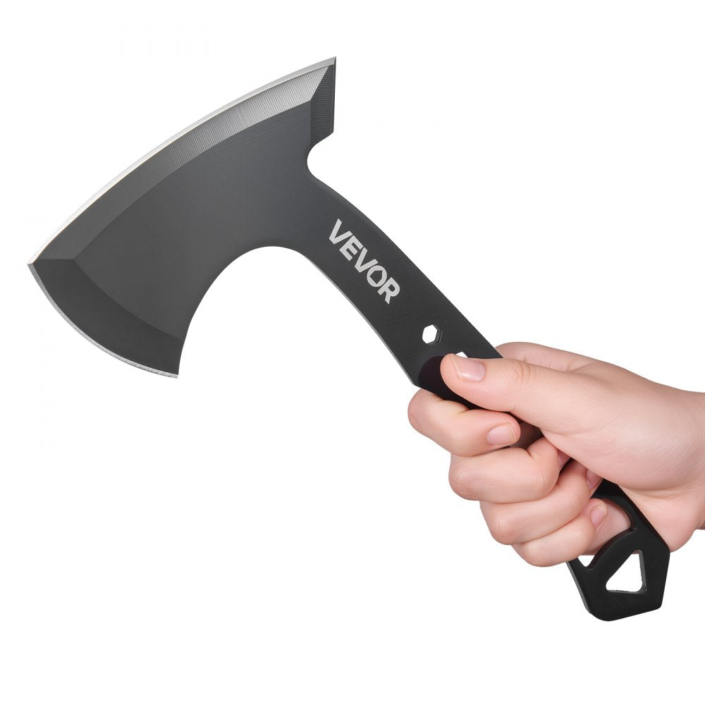 VEVOR Throwing Axes and Tomahawks, 3 Pack Axe Throwing Hatchet Set, Multi-Functional Handle with Wrench and Bottle Opener, Stainless Steel, with Black Nylon Sheath, for Recreation and Competition