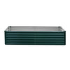 VEVOR Galvanized Raised Garden Bed, 6.67 x 3.35 x 1.51 ft, Rectangular Metal Planter Box Kit Outdoor, Rustproof Elevated Planting Box with Gloves, Alu-Zinc, for Growing Flowers Vegetables, Dark Green