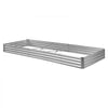 VEVOR Metal Raised Garden Bed, 12 x 4 x 1 ft Outdoor Galvalume Planter Garden Box, Open Bottom Design, Large Planter Raised Bed for Growing Vegetables, Flowers, and Succulents, Galvanized Color