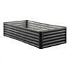 VEVOR Metal Raised Garden Bed, 6 x 3 x 1.4 ft Outdoor Galvanized Planter Garden Box, Open Bottom Design, Large Planter Raised Bed for Growing Vegetables, Flowers, Herbs, and Succulents, Dark Gray