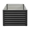 VEVOR Metal Raised Garden Bed, 6 x 3 x 2 ft Outdoor Galvanized Planter Garden Box, Open Bottom Design, Large Planter Raised Bed for Growing Vegetables, Flowers, Herbs, and Succulents, Dark Gray