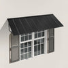 VEVOR Fixed Metal Awning 104 x 36 in, Window Awning Door Canopy, Stable Triangle Steel Frame Awnings for Doors Exterior Rain, Snow & Sunlight Protection for Door Entrance, Windows, Porches, Balconies
