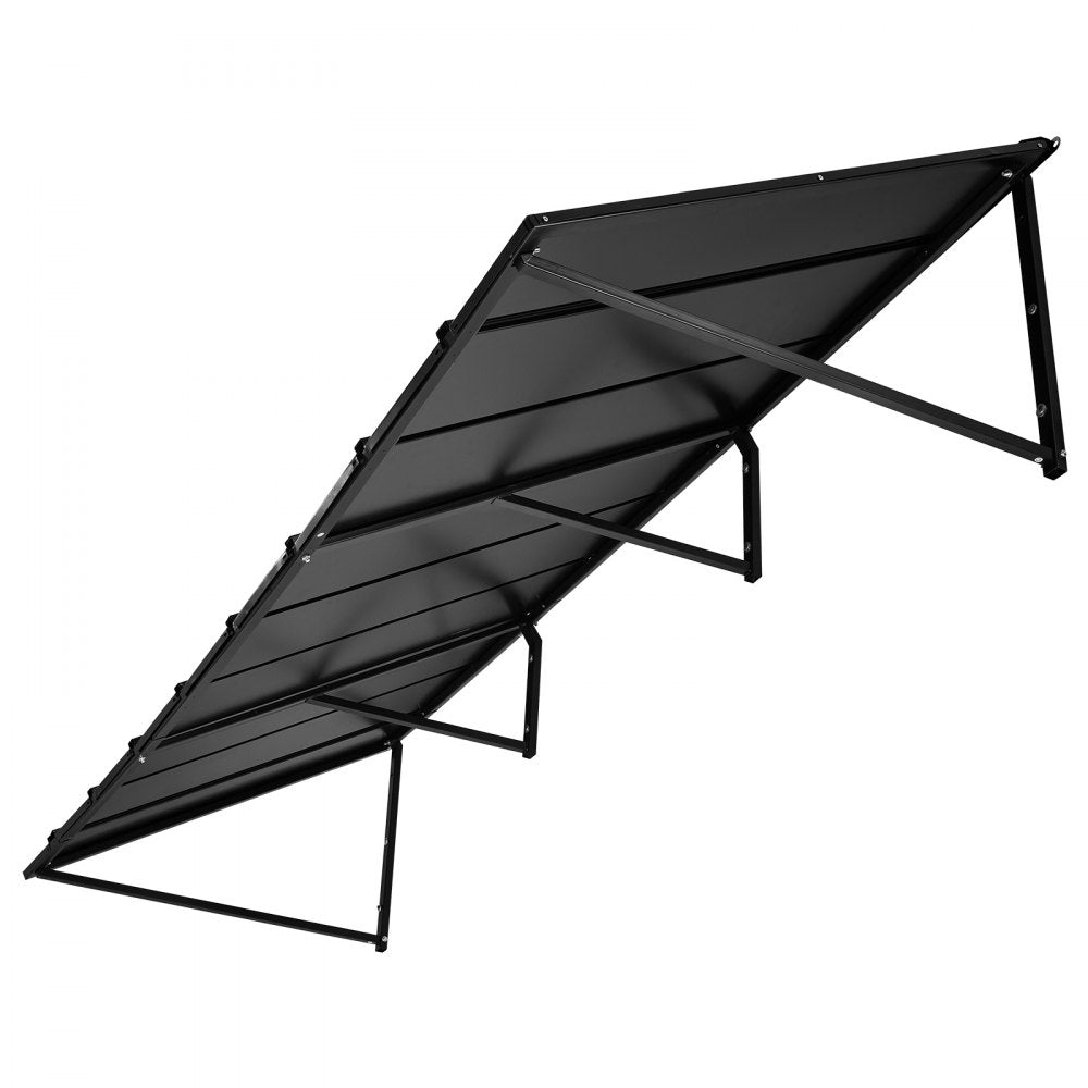 VEVOR Fixed Metal Awning 104 x 36 in, Window Awning Door Canopy, Stable Triangle Steel Frame Awnings for Doors Exterior Rain, Snow & Sunlight Protection for Door Entrance, Windows, Porches, Balconies