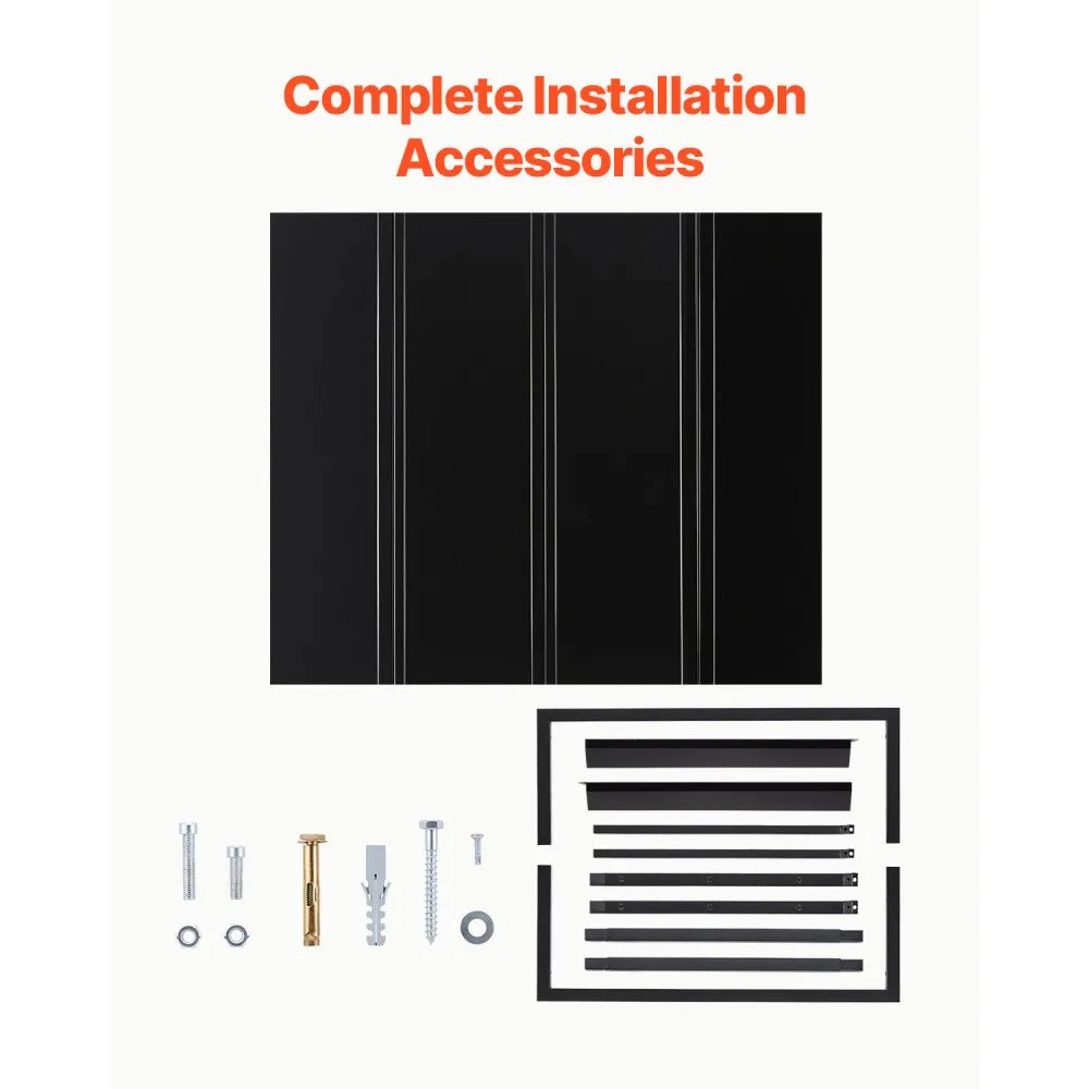 VEVOR Fixed Metal Awning 44 x 24 in, Window Awning Door Canopy, Stable Triangle Steel Frame Awnings for Doors Exterior Rain, and Snow Sunlight Protection for Door Entrance, Windows, Porches, Balconies