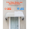 VEVOR Aluminum Awning 48 x 42 in, Durable Window Awning Door Canopy, Lightweight and Stable Aluminum Exterior Awnings Rain Snow Sunlight Protection for Door Entrance Windows Patio Porch
