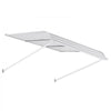 VEVOR Aluminum Awning 48 x 42 in, Durable Window Awning Door Canopy, Lightweight and Stable Aluminum Exterior Awnings Rain Snow Sunlight Protection for Door Entrance Windows Patio Porch