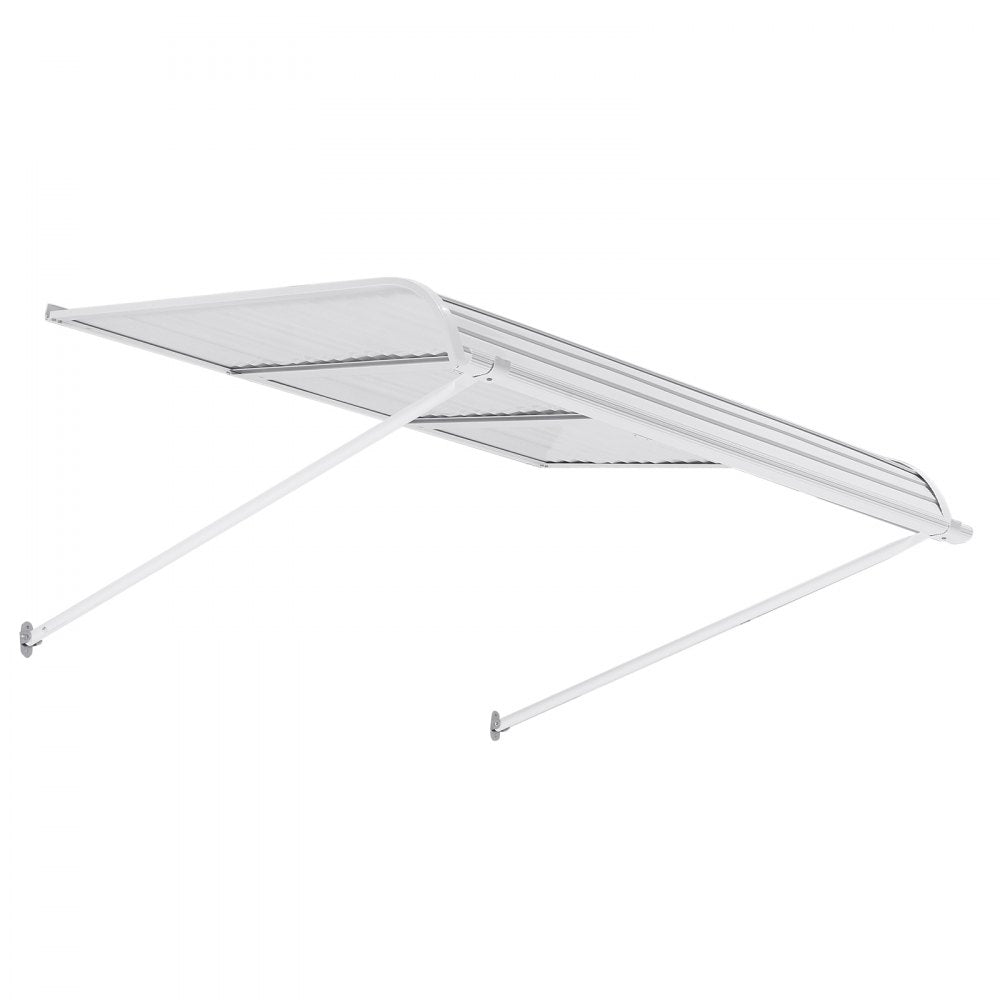 VEVOR Aluminum Awning 48 x 42 in, Durable Window Awning Door Canopy, Lightweight and Stable Aluminum Exterior Awnings Rain Snow Sunlight Protection for Door Entrance Windows Patio Porch