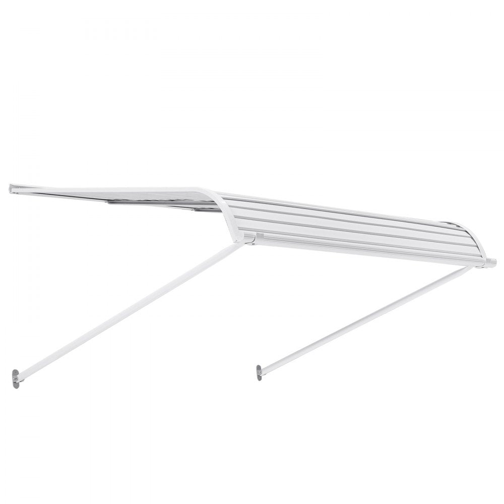 VEVOR Aluminum Awning 48 x 42 in, Durable Window Awning Door Canopy, Lightweight and Stable Aluminum Exterior Awnings Rain Snow Sunlight Protection for Door Entrance Windows Patio Porch