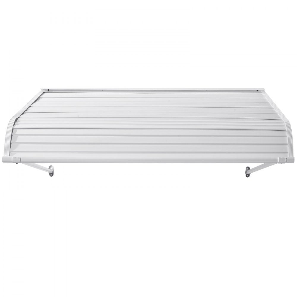 VEVOR Aluminum Awning 48 x 42 in, Durable Window Awning Door Canopy, Lightweight and Stable Aluminum Exterior Awnings Rain Snow Sunlight Protection for Door Entrance Windows Patio Porch