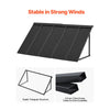 VEVOR Fixed Metal Awning 56 x 24 in, Window Awning Door Canopy, Stable Triangle Steel Frame Awnings for Doors Exterior Rain, and Snow Sunlight Protection for Door Entrance, Windows, Porches, Balconies