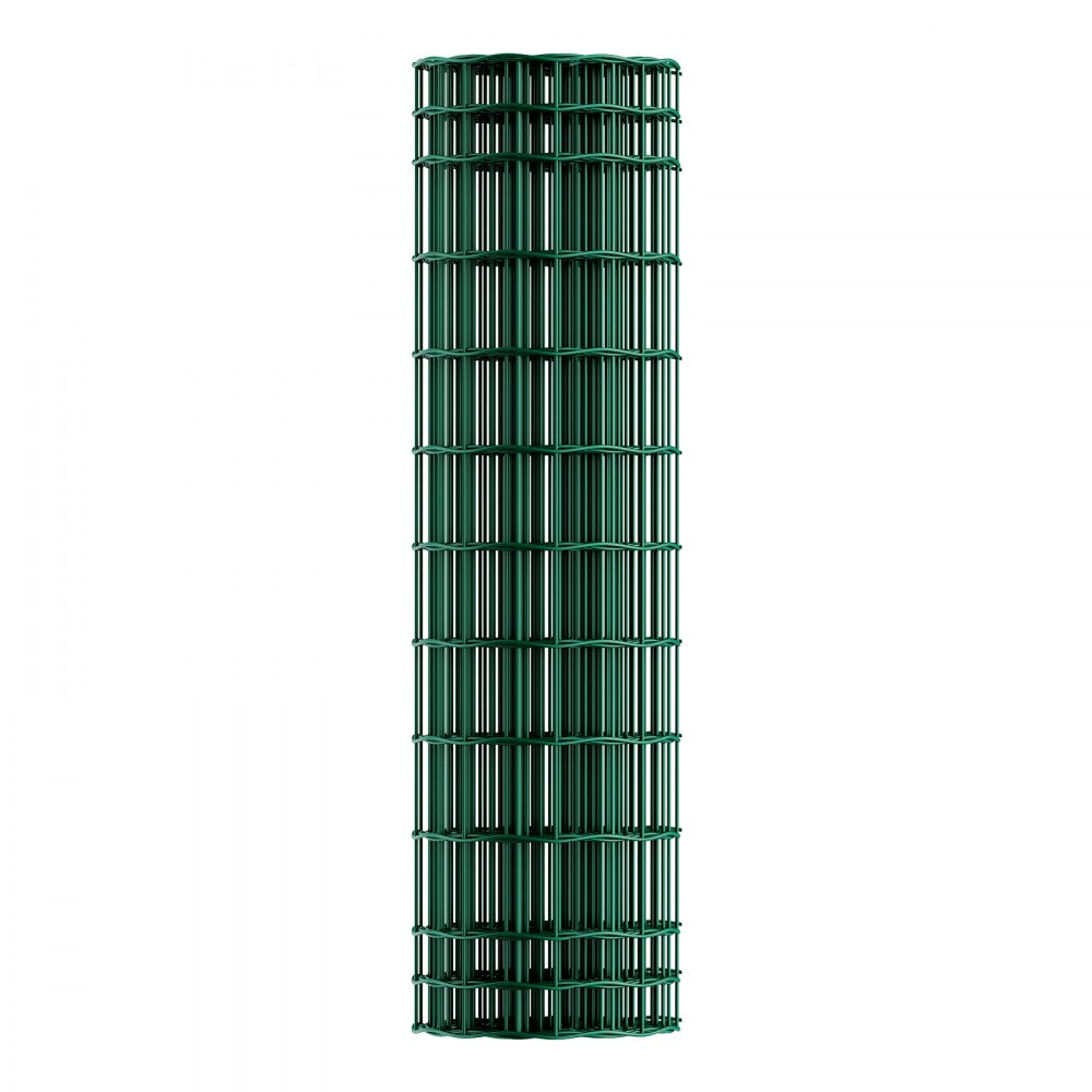 VEVOR Farm Fence, 39 x 787 in, 4 x 4 in Mesh 2.1mm Galvanized Steel Wire Fencing for Cattle, Hog & Sheep, Heavy Duty Vinyl Coated Livestock Fence for Animal Enclosures, Cage Wire, Garden Fences, Green