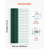 VEVOR Farm Fence, 47 x 984 in, 2 x 4 in Mesh 2.1mm Galvanized Steel Wire Fencing for Cattle, Hog & Sheep, Heavy Duty Vinyl Coated Livestock Fence for Animal Enclosures, Cage Wire, Garden Fences, Green