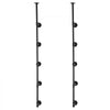VEVOR Industrial Pipe Shelf, 5 Tier 2PCS, 9.84in Applicable Board Width Wall-Mount Floating Rustic Wood Shelves Bracket Bookshelf,Storage Holder for Kitchen Bedroom Bathroom, (Planks NOT Included)