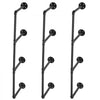 VEVOR Industrial Pipe Shelf, 4 Tier 3PCS, 11.8in Applicable Board Width Wall-Mount Floating Rustic Wood Shelves Bracket Bookshelf,Storage Holder for Kitchen Bedroom Bathroom, (Planks NOT Included)