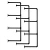 VEVOR Industrial Pipe Shelf, 4 Tier 3PCS, 11.8in Applicable Board Width Wall-Mount Floating Rustic Wood Shelves Bracket Bookshelf,Storage Holder for Kitchen Bedroom Bathroom, (Planks NOT Included)