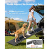 VEVOR Dog Ramp for Cars, 71" L x 17" W, Folding Pet Ramps for Medium & Large Dogs up to 250lbs, Pet Stair Ramp with Non-Slip Felt Rug Surface, Portable Outdoor Dog Car Ramps for SUV & Truck
