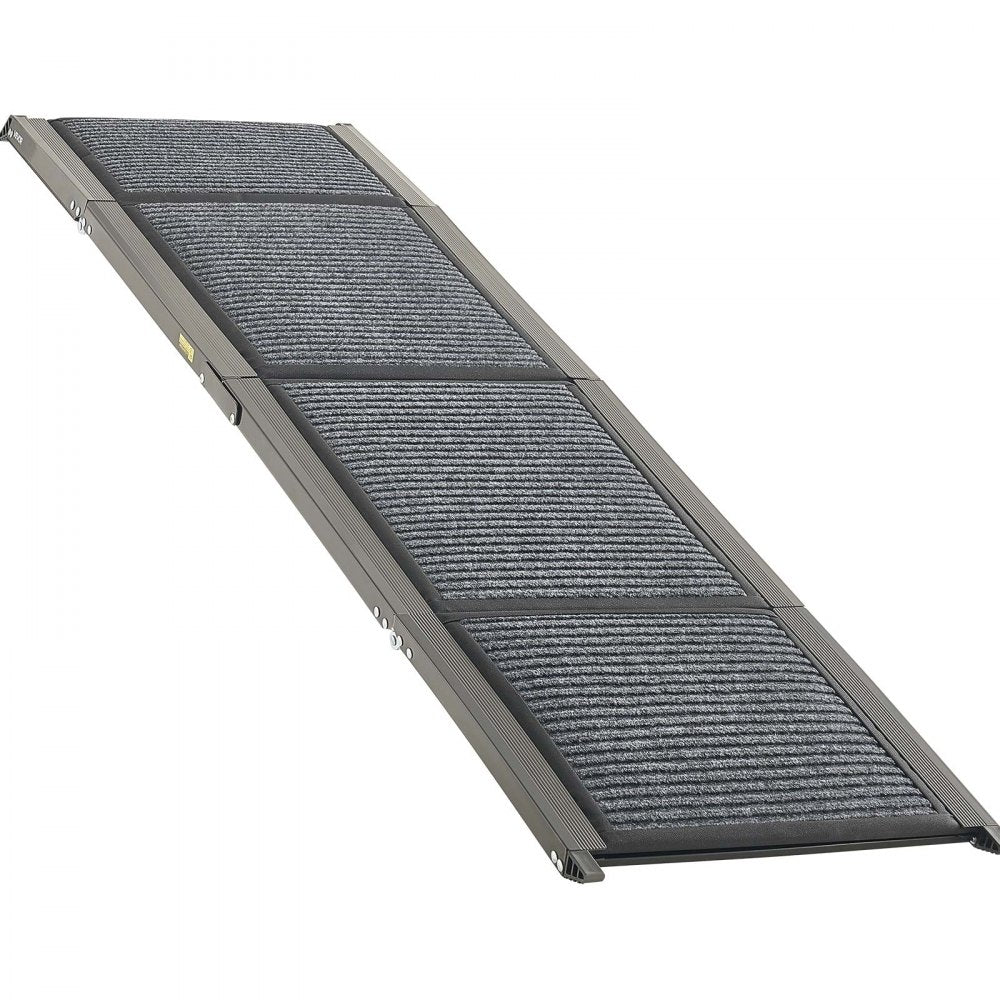 VEVOR Dog Ramp for Cars, 71" L x 17" W, Folding Pet Ramps for Medium & Large Dogs up to 250lbs, Pet Stair Ramp with Non-Slip Felt Rug Surface, Portable Outdoor Dog Car Ramps for SUV & Truck