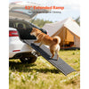 VEVOR Dog Ramp for Cars, 63" L x 17" W, Folding Pet Ramps for Medium & Large Dogs up to 250lbs, Pet Stair Ramp with Non-Slip Felt Rug Surface, Portable Outdoor Dog Car Ramps for SUV & Truck