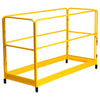 VEVOR 6 Foot Scaffolding Safety Guardrail, Rustproof Solid Carbon Steel Scaffold Guard Rail of 55.4 lbs Load Capacity, Baker Style Metal Guardrails Accessory System for Scaffolding Platform, Yellow